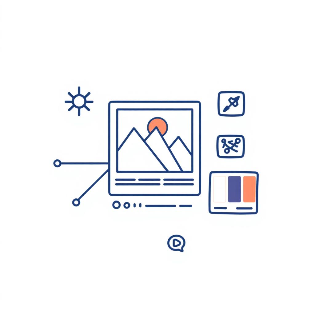 IZZE AI image generation modal showing a branded one-pager illustration