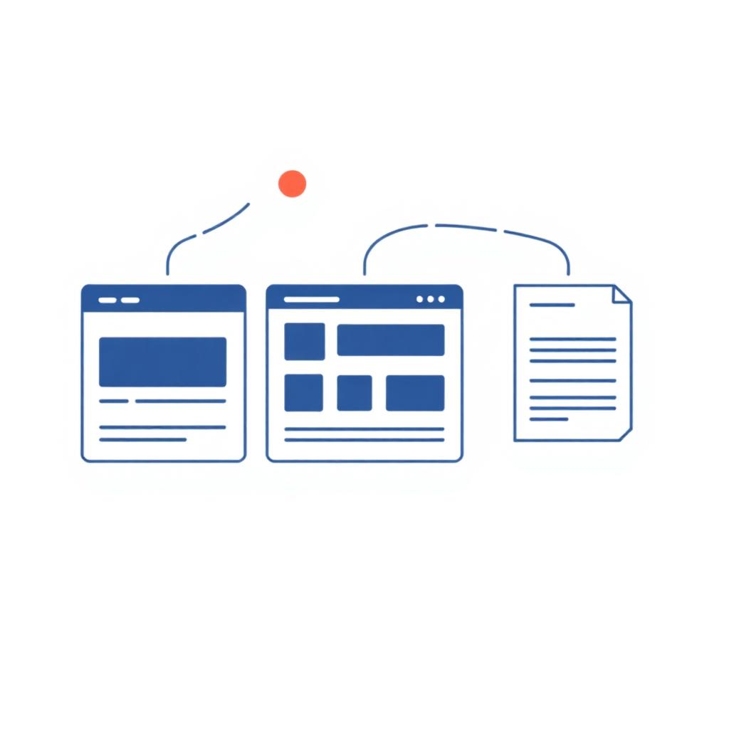 IZZE New Content screen showing a grid of content type templates